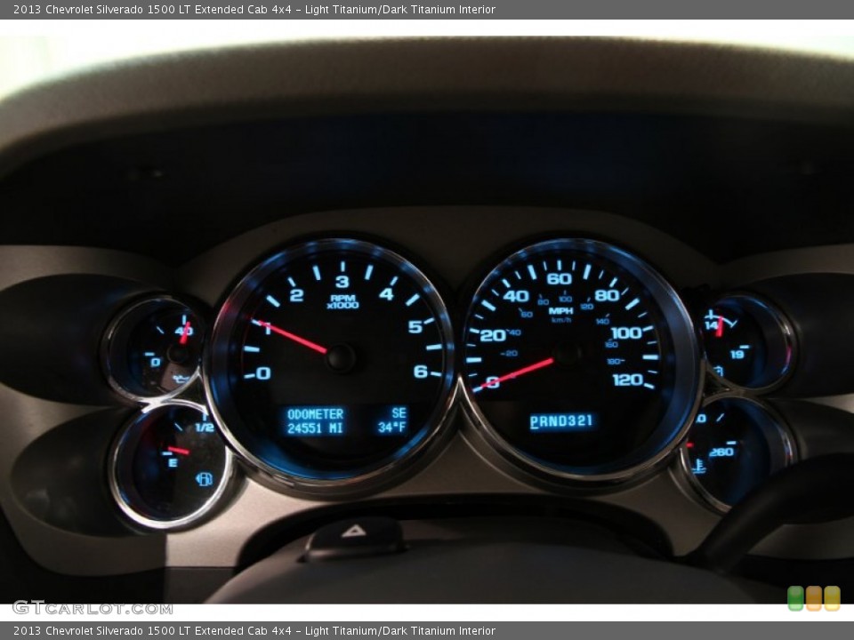 Light Titanium/Dark Titanium Interior Gauges for the 2013 Chevrolet Silverado 1500 LT Extended Cab 4x4 #89688732