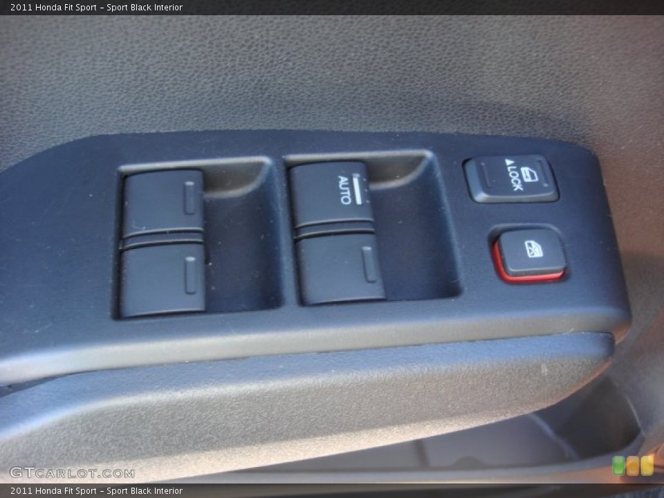Sport Black Interior Controls for the 2011 Honda Fit Sport #89691309