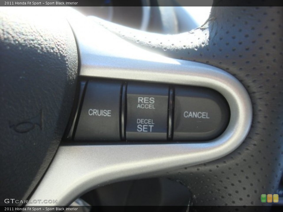 Sport Black Interior Controls for the 2011 Honda Fit Sport #89691435