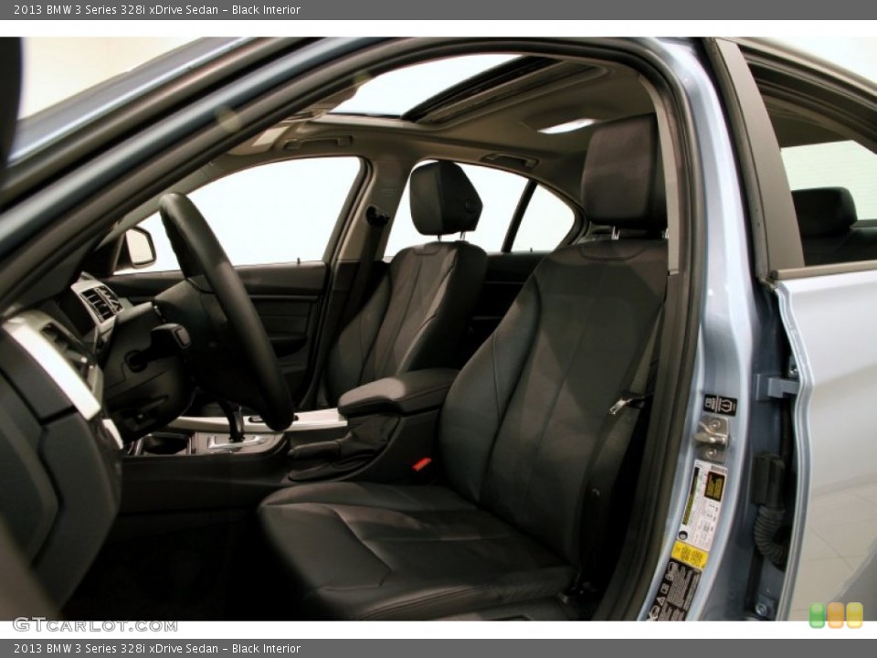 Black Interior Front Seat for the 2013 BMW 3 Series 328i xDrive Sedan #89691870