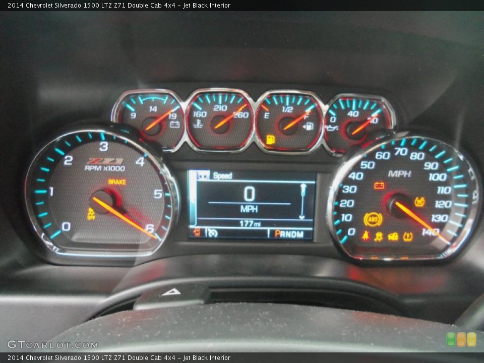 Jet Black Interior Gauges for the 2014 Chevrolet Silverado 1500 LTZ Z71 Double Cab 4x4 #89692563