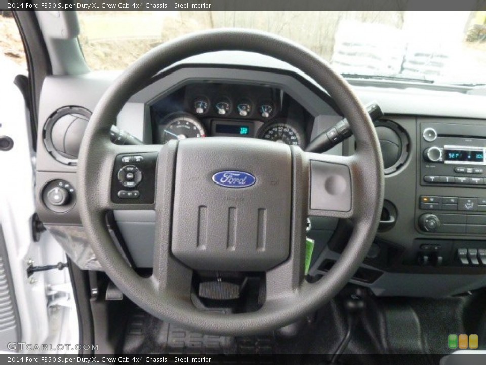 Steel Interior Steering Wheel for the 2014 Ford F350 Super Duty XL Crew Cab 4x4 Chassis #89694621