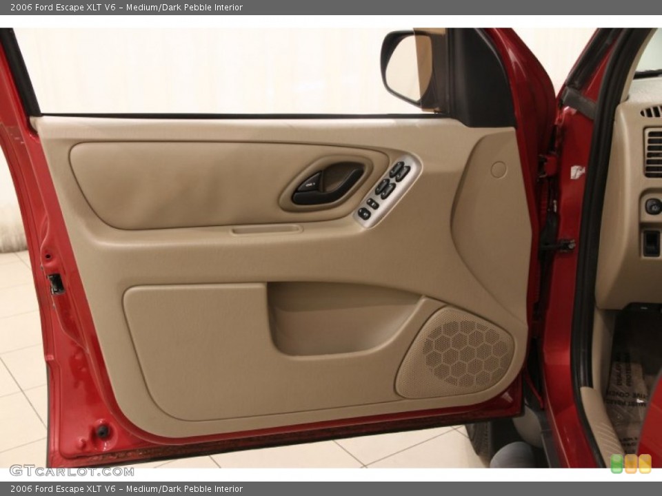 Medium/Dark Pebble Interior Door Panel for the 2006 Ford Escape XLT V6 #89695415