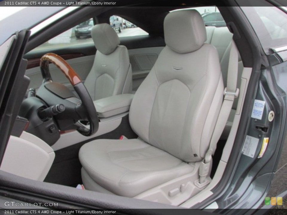 Light Titanium/Ebony Interior Front Seat for the 2011 Cadillac CTS 4 AWD Coupe #89699784