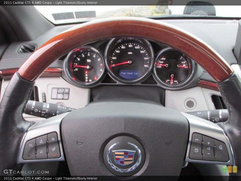 Light Titanium/Ebony Interior Steering Wheel for the 2011 Cadillac CTS 4 AWD Coupe #89699949