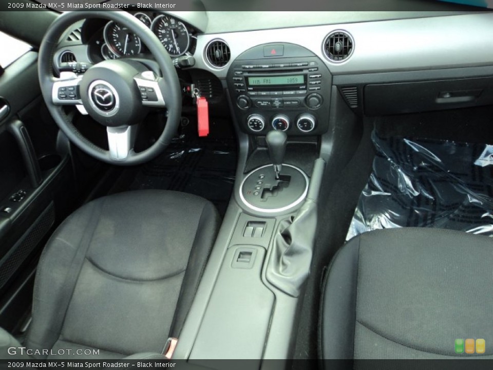 Black Interior Dashboard for the 2009 Mazda MX-5 Miata Sport Roadster #89700057