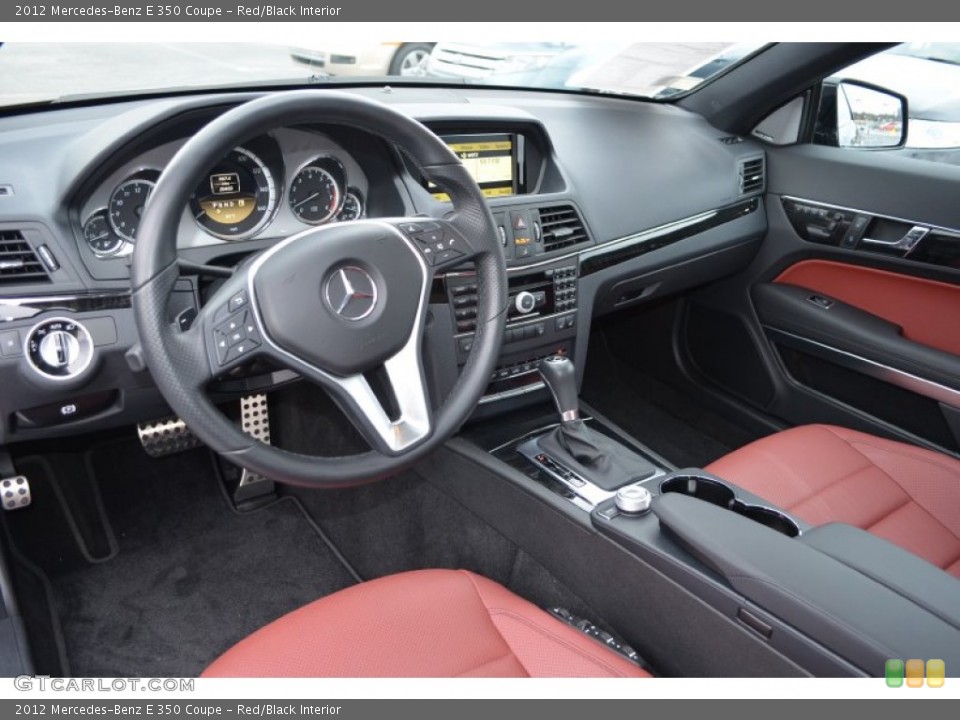 Red/Black Interior Prime Interior for the 2012 Mercedes-Benz E 350 Coupe #89701743
