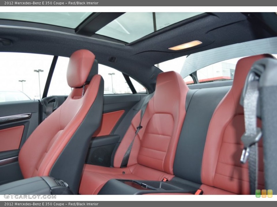 Red/Black Interior Rear Seat for the 2012 Mercedes-Benz E 350 Coupe #89701761