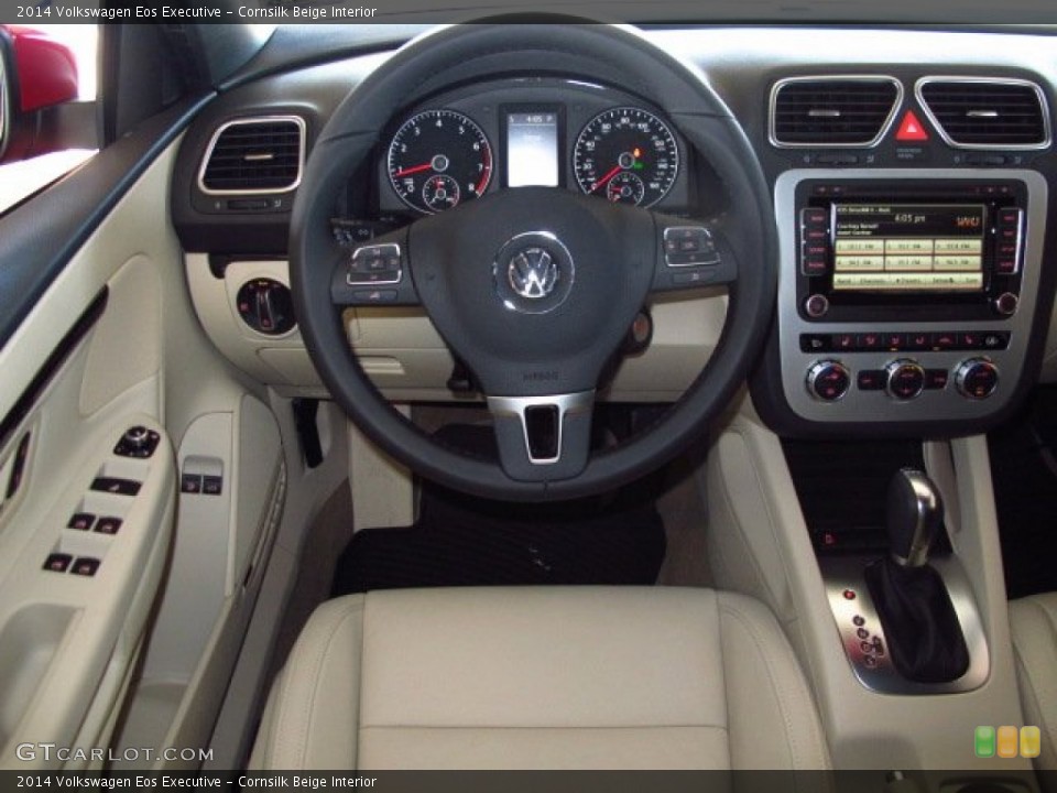 Cornsilk Beige Interior Dashboard for the 2014 Volkswagen Eos Executive #89703357