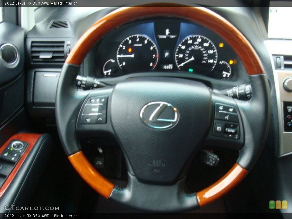 Black Interior Steering Wheel for the 2012 Lexus RX 350 AWD #89713452