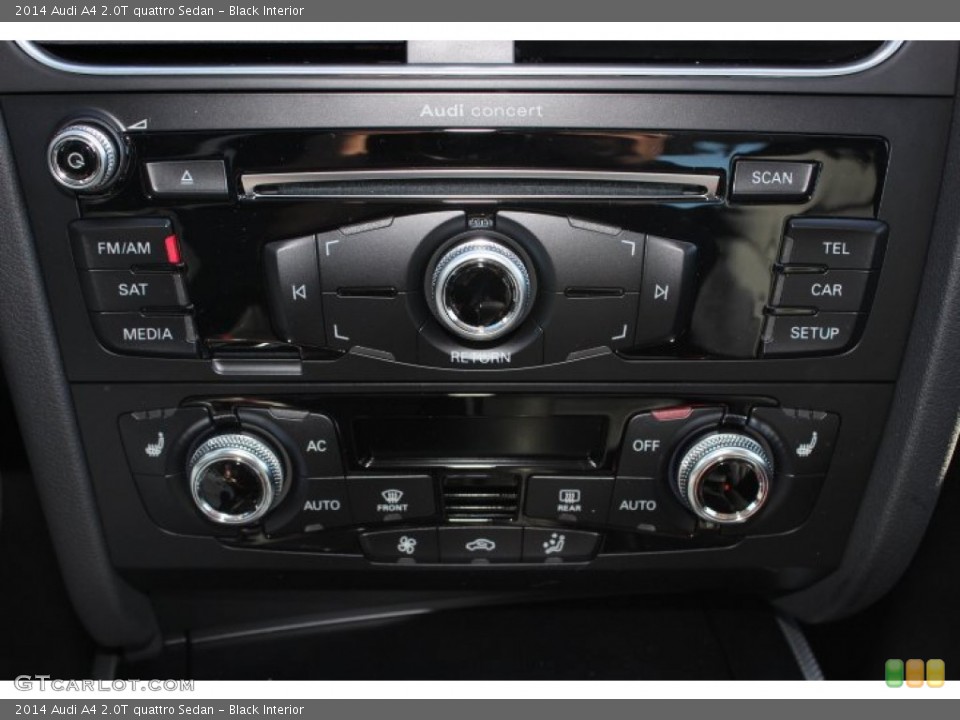 Black Interior Controls for the 2014 Audi A4 2.0T quattro Sedan #89717188