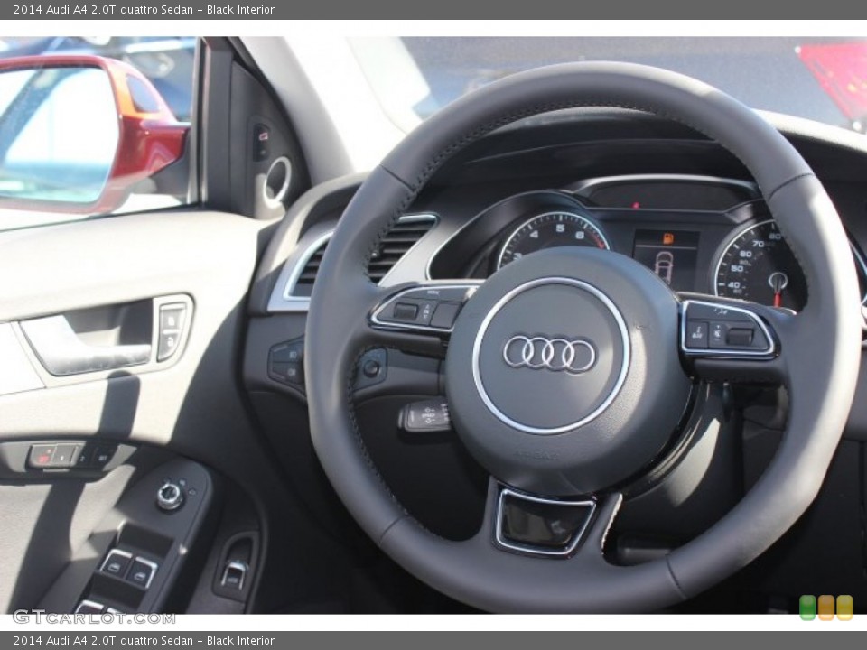 Black Interior Steering Wheel for the 2014 Audi A4 2.0T quattro Sedan #89717305