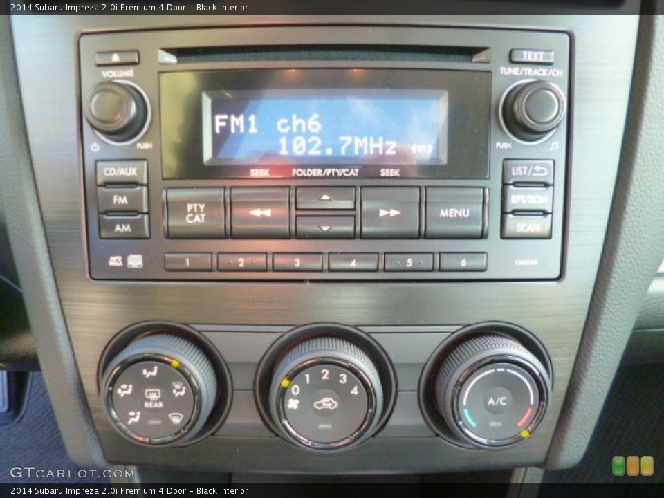 Black Interior Controls for the 2014 Subaru Impreza 2.0i Premium 4 Door #89718841