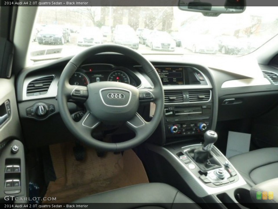 Black Interior Dashboard for the 2014 Audi A4 2.0T quattro Sedan #89722456