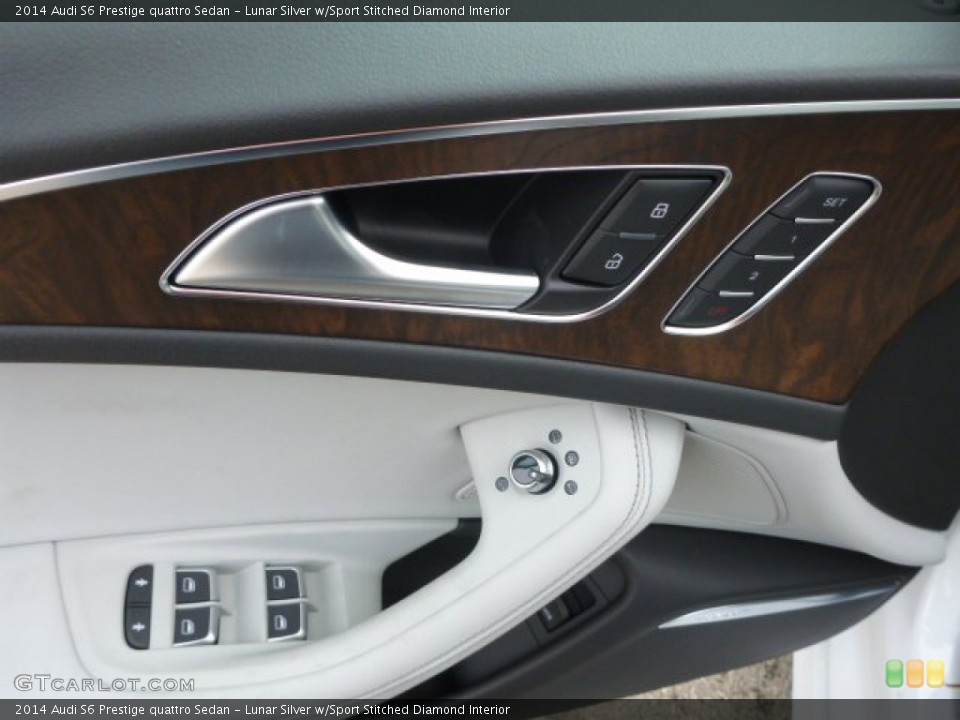 Lunar Silver w/Sport Stitched Diamond Interior Controls for the 2014 Audi S6 Prestige quattro Sedan #89722711