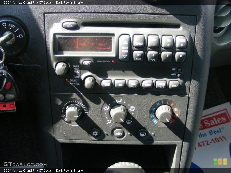 Dark Pewter Interior Controls for the 2004 Pontiac Grand Prix GT Sedan #89722819