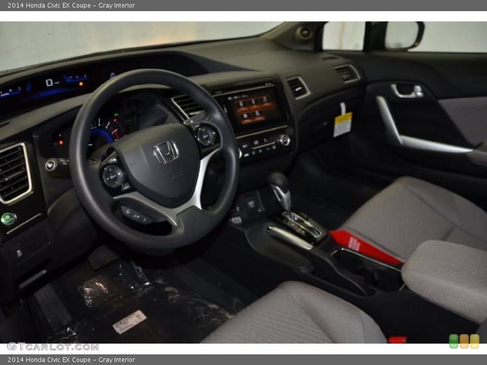 Gray Interior Prime Interior for the 2014 Honda Civic EX Coupe #89724616
