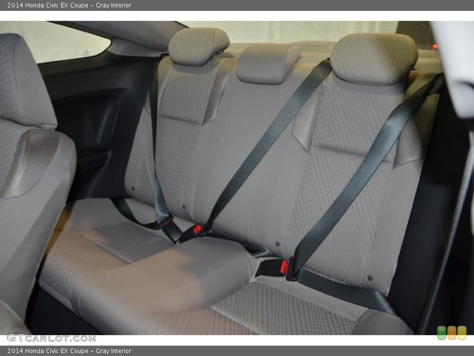 Gray Interior Rear Seat for the 2014 Honda Civic EX Coupe #89725003