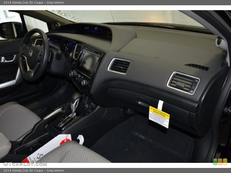 Gray Interior Dashboard for the 2014 Honda Civic EX Coupe #89725066