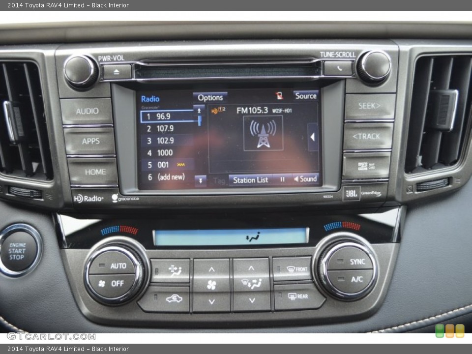 Black Interior Controls for the 2014 Toyota RAV4 Limited #89725846