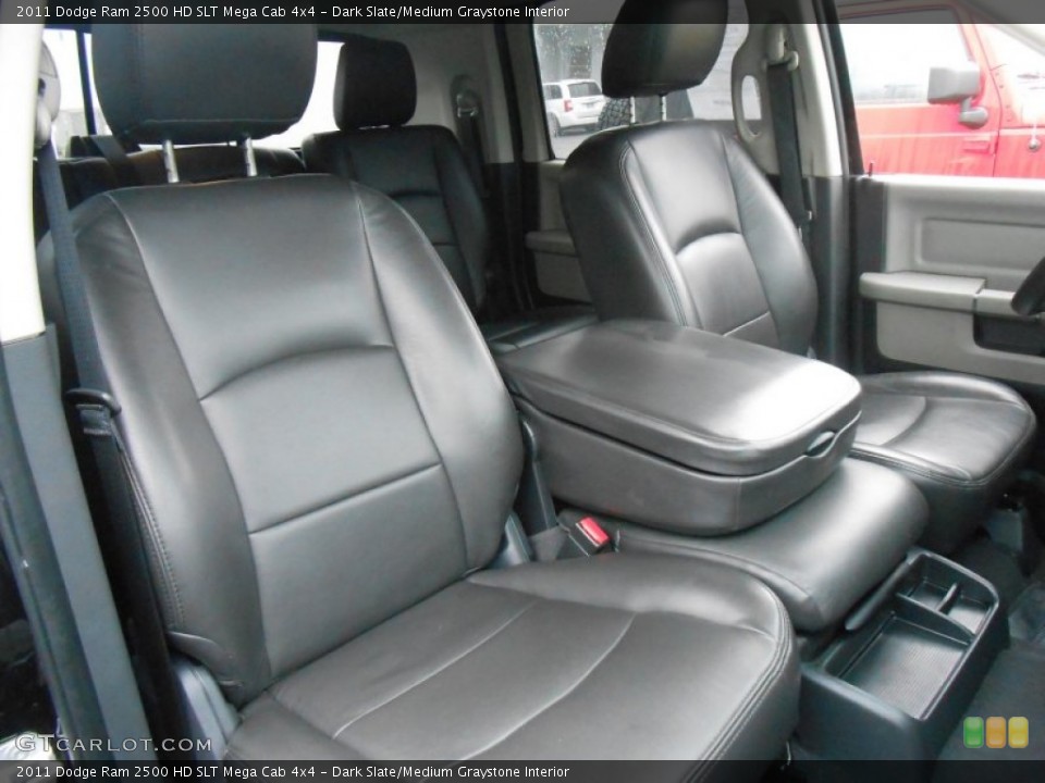 Dark Slate/Medium Graystone Interior Front Seat for the 2011 Dodge Ram 2500 HD SLT Mega Cab 4x4 #89727139