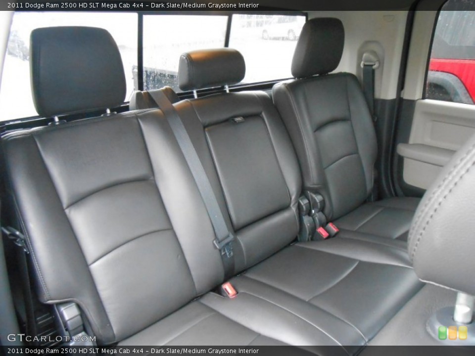 Dark Slate/Medium Graystone Interior Rear Seat for the 2011 Dodge Ram 2500 HD SLT Mega Cab 4x4 #89727163