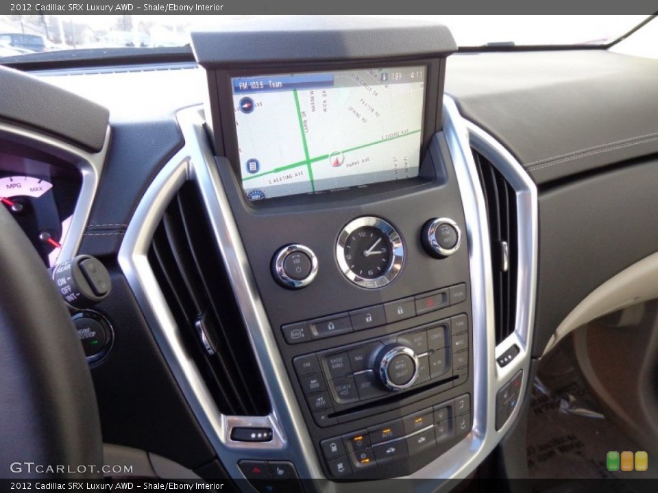 Shale/Ebony Interior Controls for the 2012 Cadillac SRX Luxury AWD #89727175
