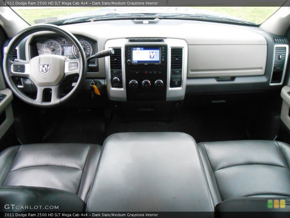 Dark Slate/Medium Graystone Interior Dashboard for the 2011 Dodge Ram 2500 HD SLT Mega Cab 4x4 #89727244