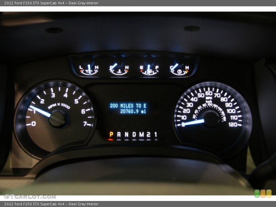 Steel Gray Interior Gauges for the 2012 Ford F150 STX SuperCab 4x4 #89727683