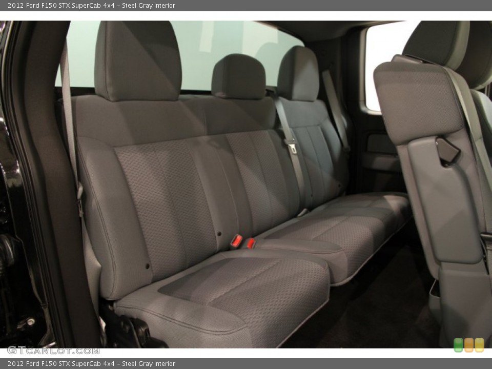 Steel Gray Interior Rear Seat for the 2012 Ford F150 STX SuperCab 4x4 #89727751