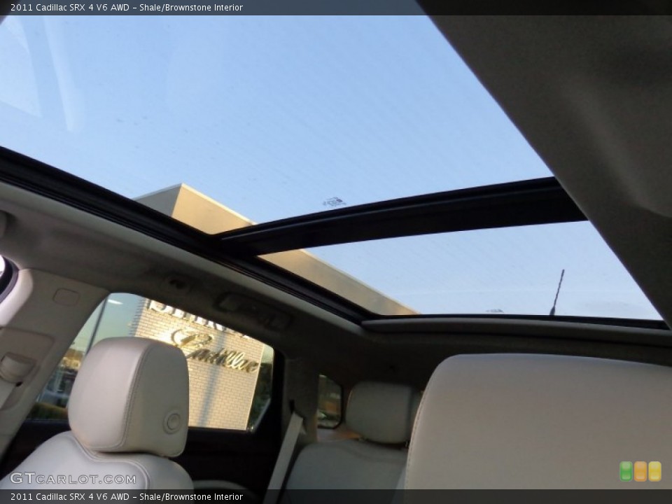 Shale/Brownstone Interior Sunroof for the 2011 Cadillac SRX 4 V6 AWD #89728160