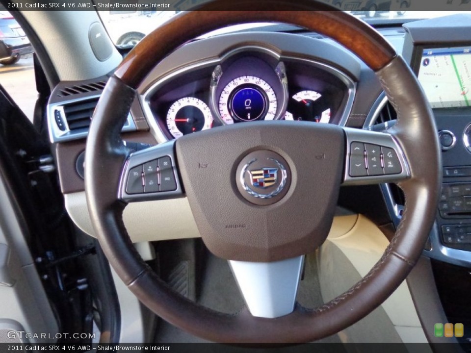 Shale/Brownstone Interior Steering Wheel for the 2011 Cadillac SRX 4 V6 AWD #89728249
