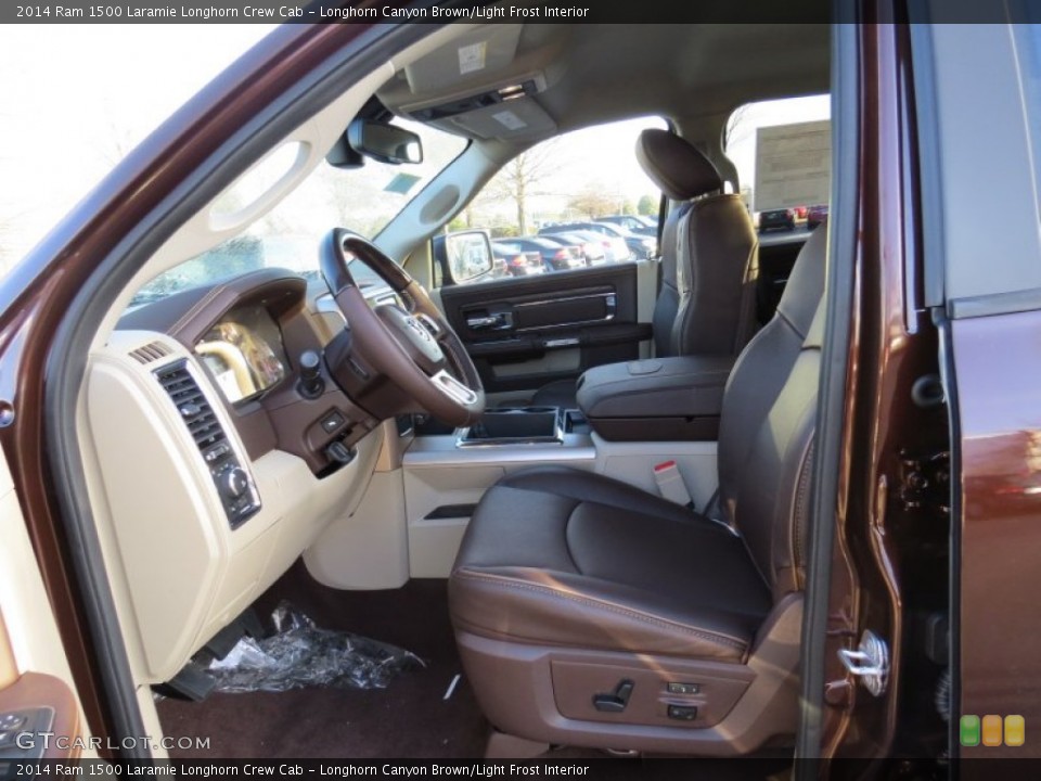 Longhorn Canyon Brown/Light Frost Interior Photo for the 2014 Ram 1500 Laramie Longhorn Crew Cab #89729227