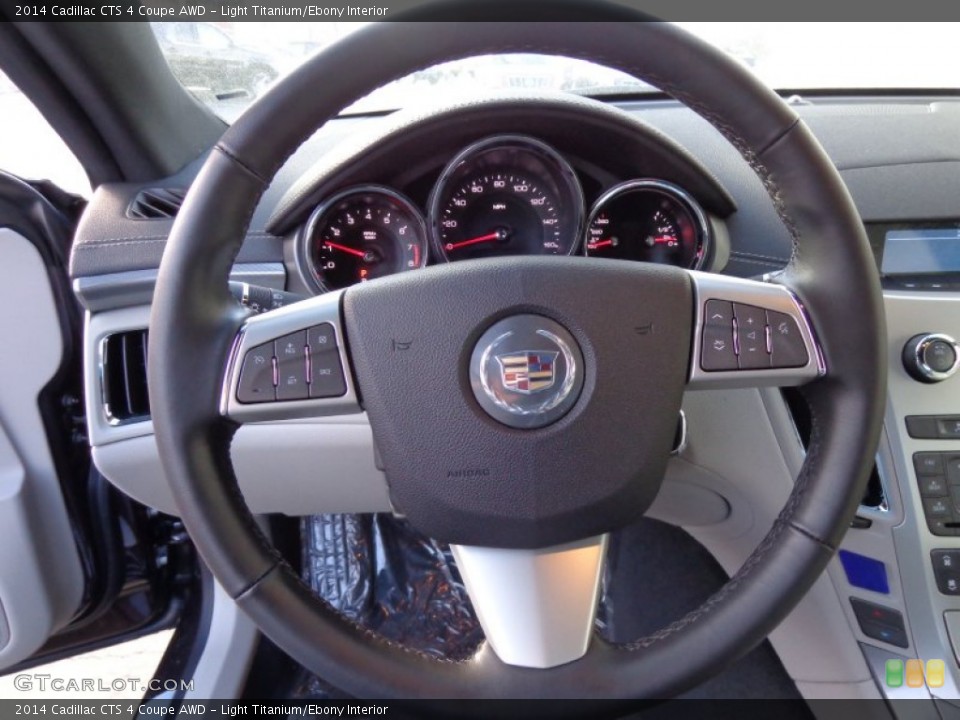 Light Titanium/Ebony Interior Steering Wheel for the 2014 Cadillac CTS 4 Coupe AWD #89730370