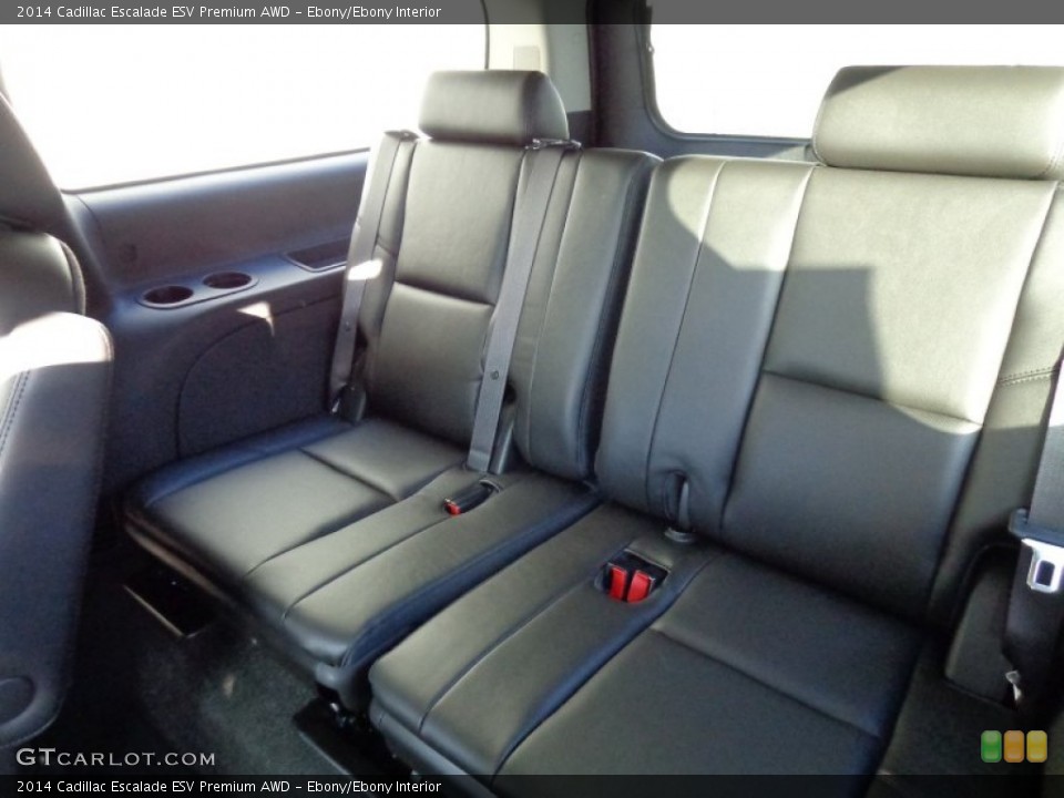 Ebony/Ebony Interior Rear Seat for the 2014 Cadillac Escalade ESV Premium AWD #89730769