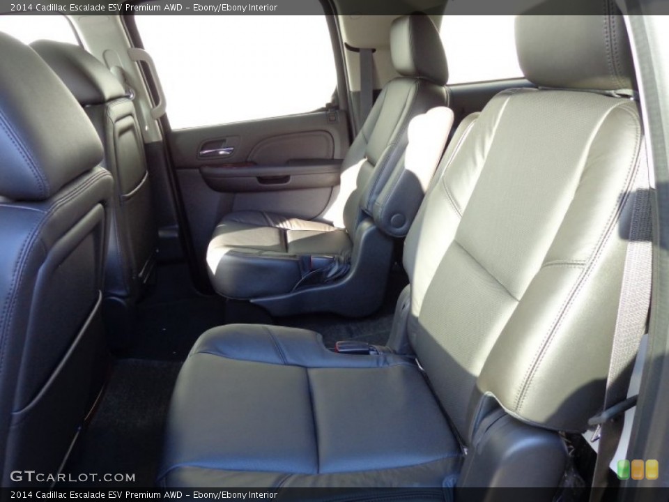 Ebony/Ebony Interior Rear Seat for the 2014 Cadillac Escalade ESV Premium AWD #89730793