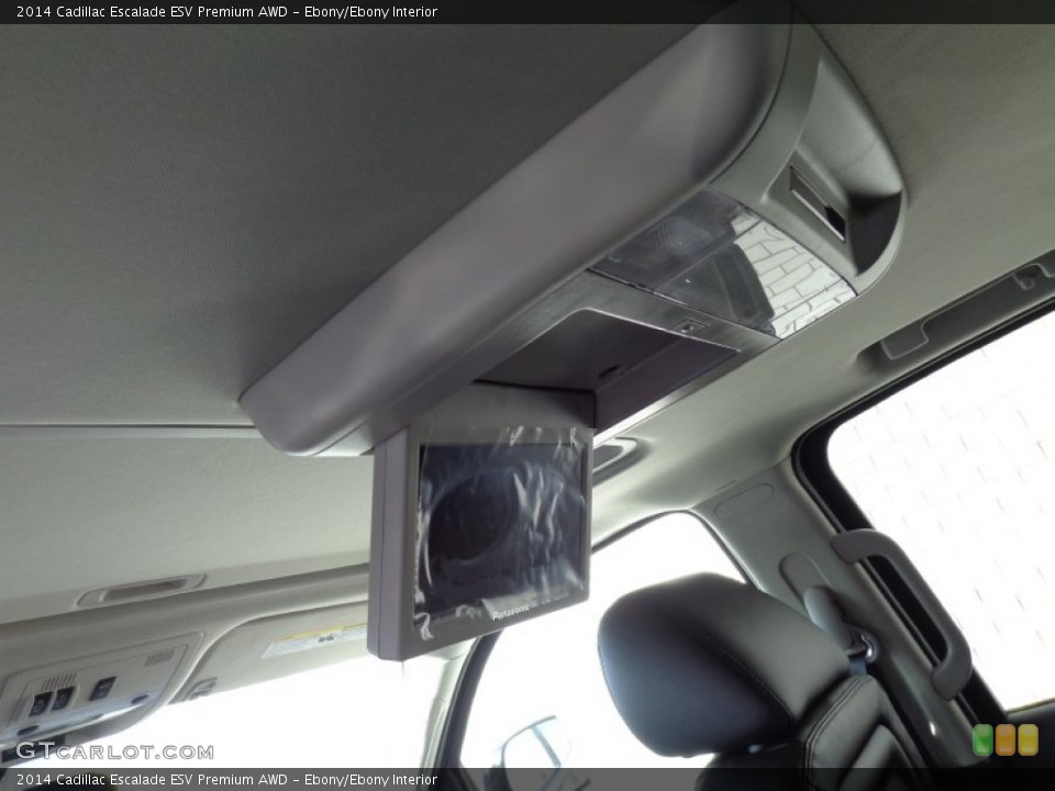 Ebony/Ebony Interior Entertainment System for the 2014 Cadillac Escalade ESV Premium AWD #89730835