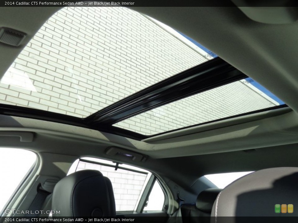 Jet Black/Jet Black Interior Sunroof for the 2014 Cadillac CTS Performance Sedan AWD #89731459