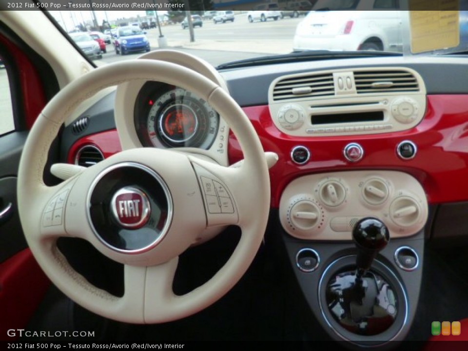 Tessuto Rosso/Avorio (Red/Ivory) Interior Dashboard for the 2012 Fiat 500 Pop #89732749