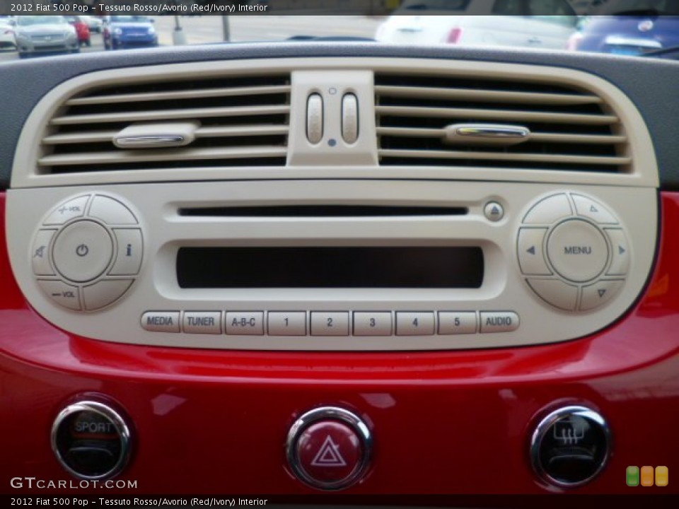 Tessuto Rosso/Avorio (Red/Ivory) Interior Audio System for the 2012 Fiat 500 Pop #89732902