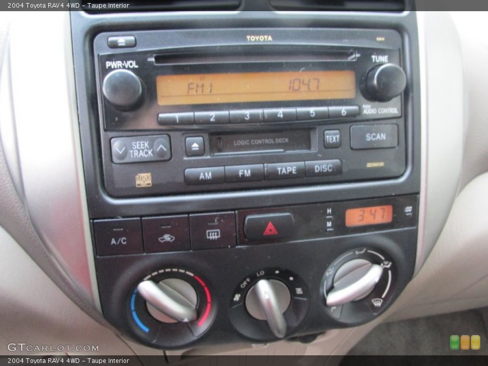Taupe Interior Controls for the 2004 Toyota RAV4 4WD #89734975