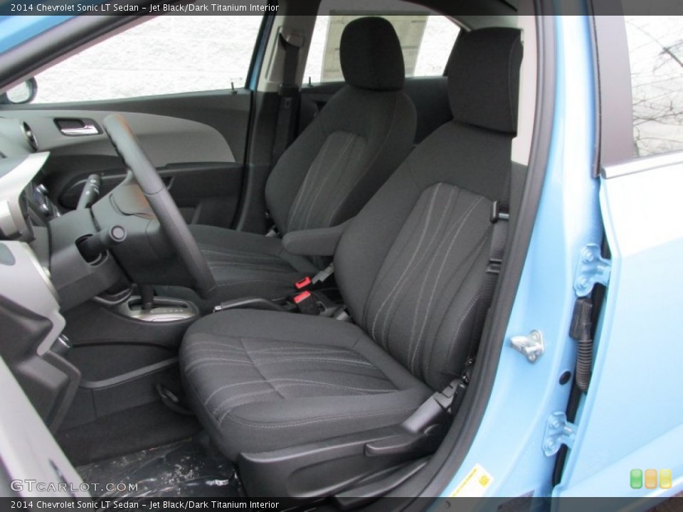 Jet Black/Dark Titanium Interior Front Seat for the 2014 Chevrolet Sonic LT Sedan #89735328