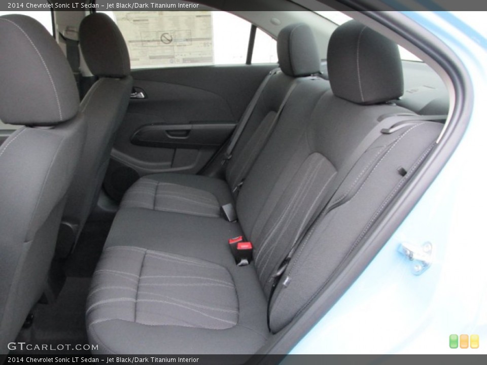 Jet Black/Dark Titanium Interior Rear Seat for the 2014 Chevrolet Sonic LT Sedan #89735350