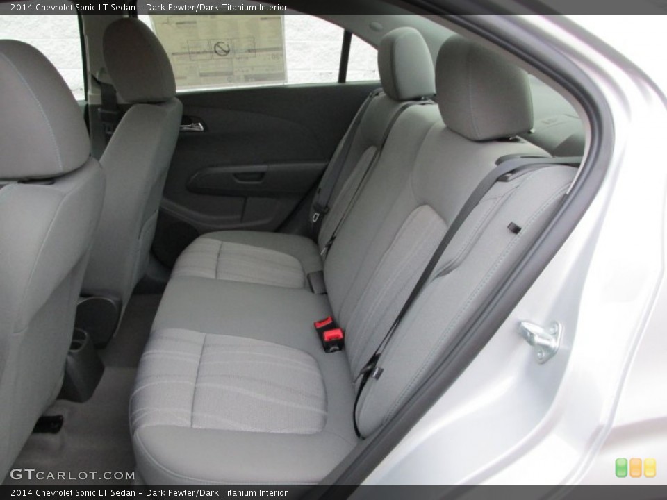 Dark Pewter/Dark Titanium Interior Rear Seat for the 2014 Chevrolet Sonic LT Sedan #89736871