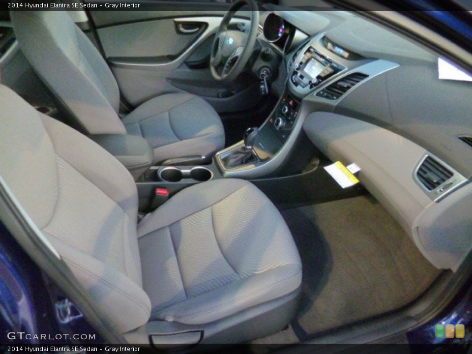 Gray Interior Front Seat for the 2014 Hyundai Elantra SE Sedan #89738497
