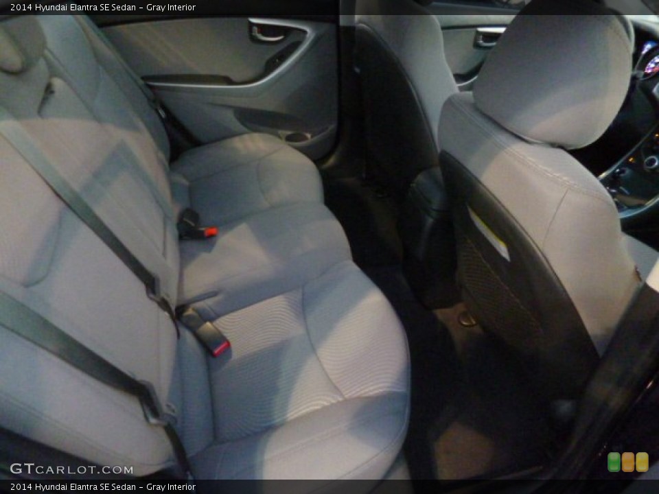 Gray Interior Rear Seat for the 2014 Hyundai Elantra SE Sedan #89738539