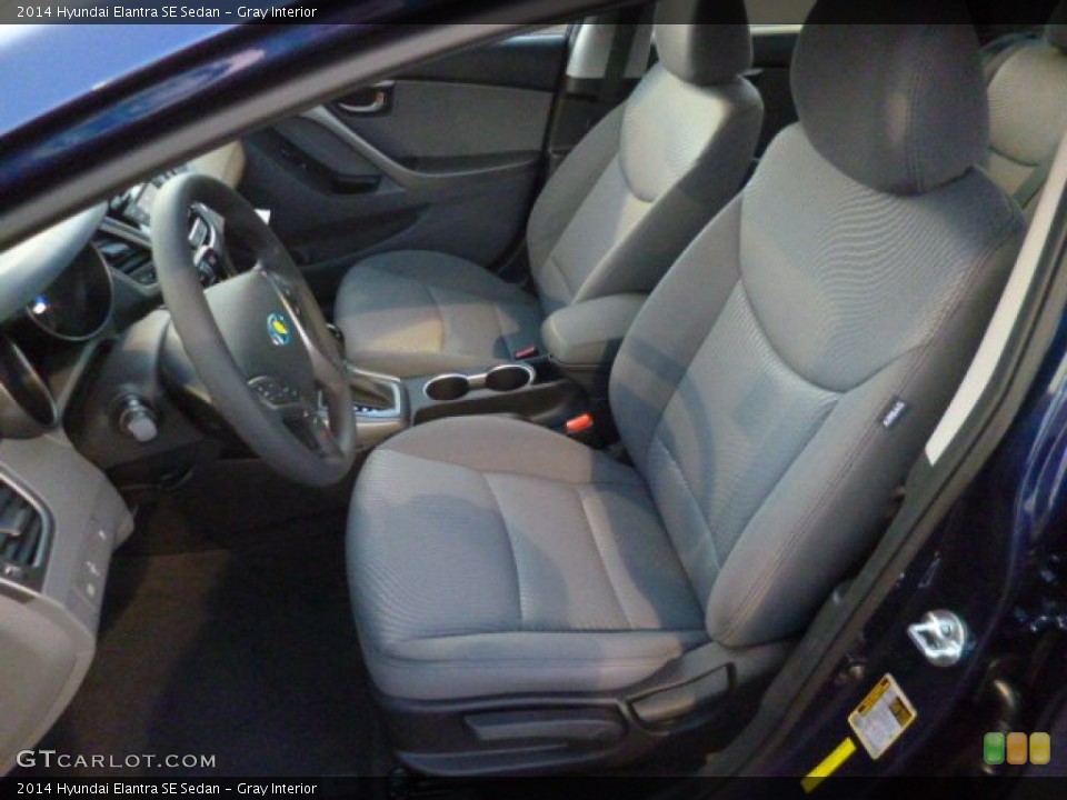 Gray Interior Front Seat for the 2014 Hyundai Elantra SE Sedan #89738599