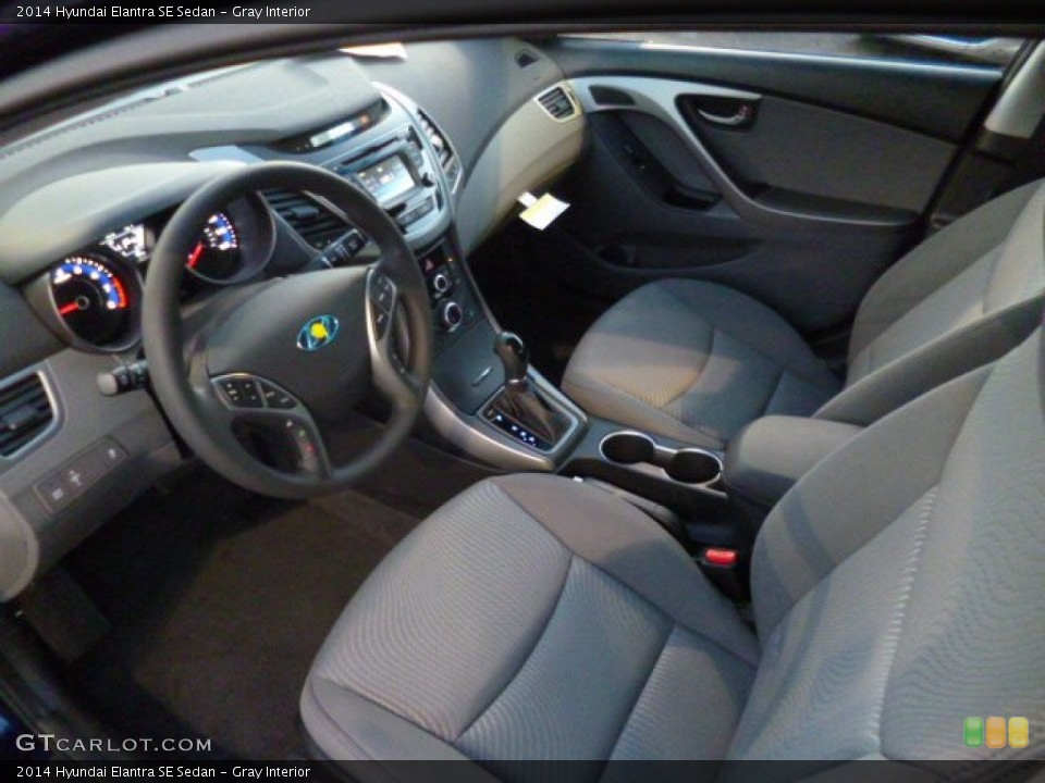 Gray Interior Prime Interior for the 2014 Hyundai Elantra SE Sedan #89738623