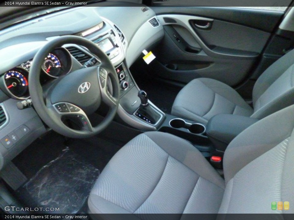 Gray Interior Prime Interior for the 2014 Hyundai Elantra SE Sedan #89739085