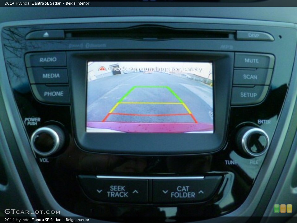Beige Interior Controls for the 2014 Hyundai Elantra SE Sedan #89739598